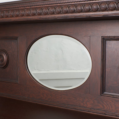 英国アンティーク ミラーバックサイドボード