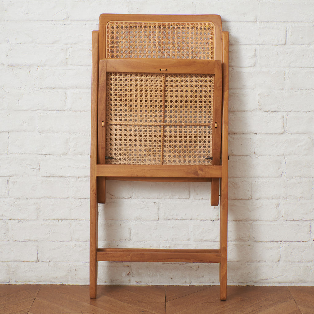 ラタン編み フォールディングチェア