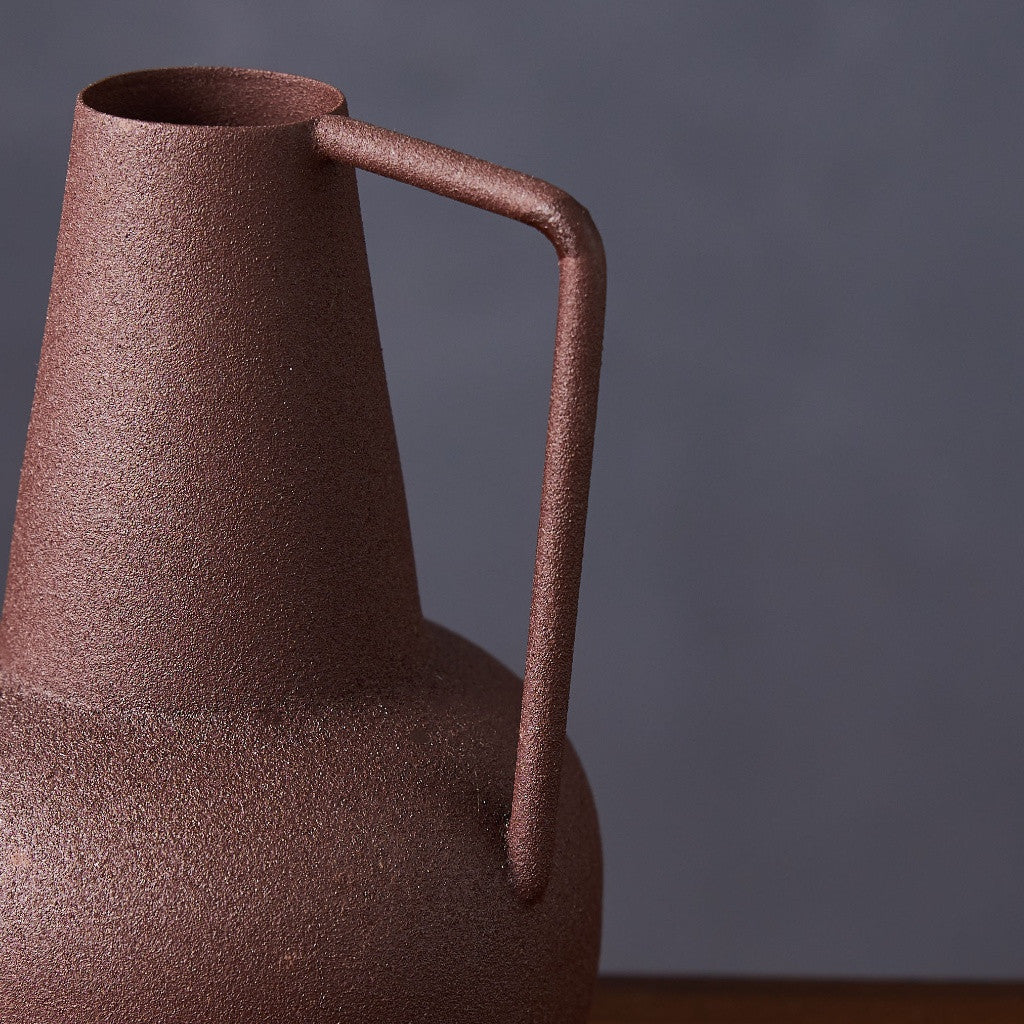 アイアンフラワーベース チョコブラウン