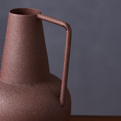 アイアンフラワーベース チョコブラウン