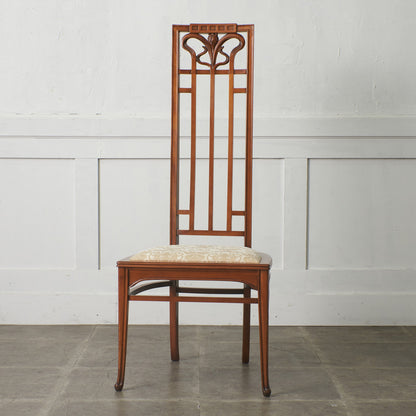 アールヌーボー ハイバックチェア / 張替済