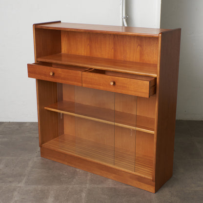 ヴィンテージ ガラスキャビネット