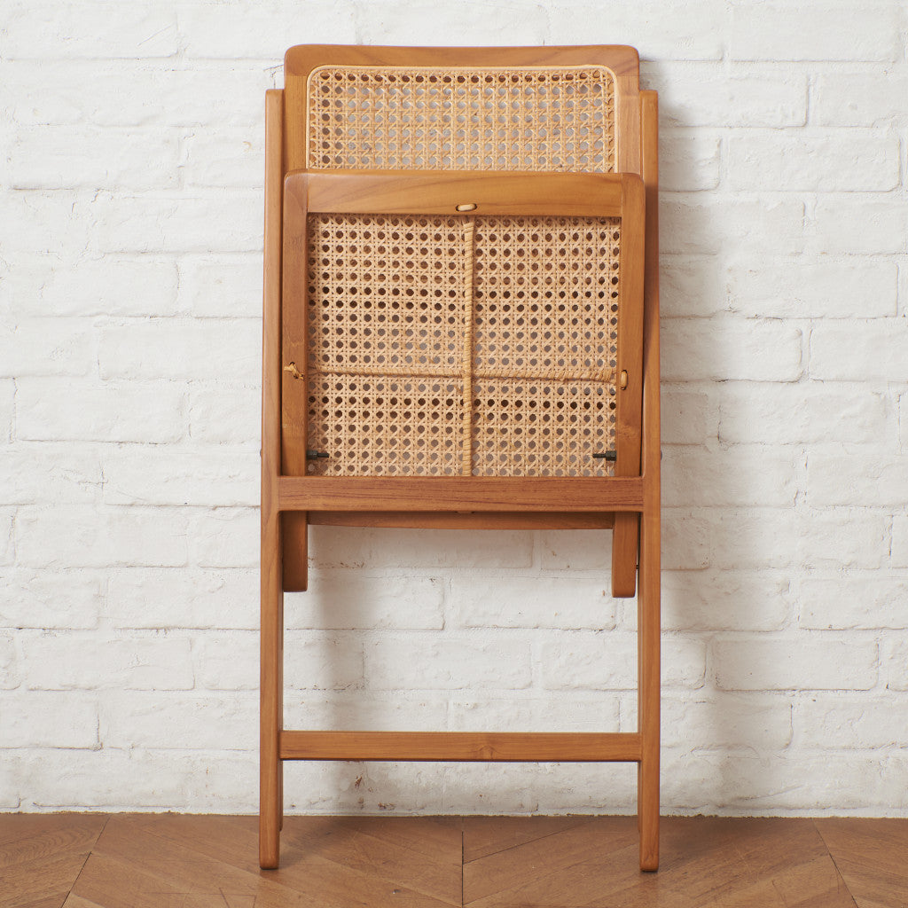 ラタン編み フォールディングチェア
