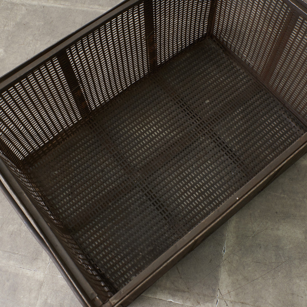 ヴィンテージ メタル メッシュバスケット