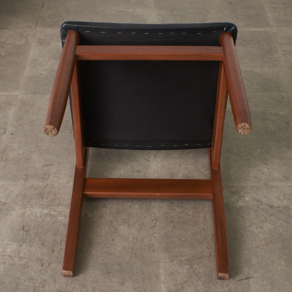 英国ヴィンテージ ラダーバック ダイニングチェア / 張替済