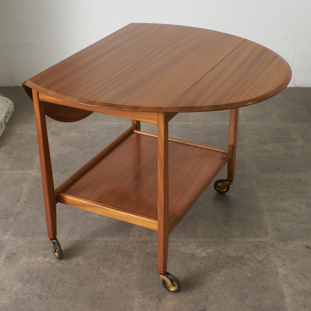 英国ヴィンテージ ドロップリーフトロリーワゴン