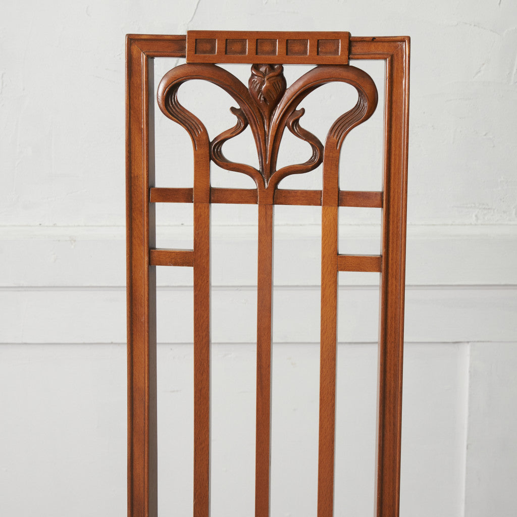 アールヌーボー ハイバックチェア / 張替済