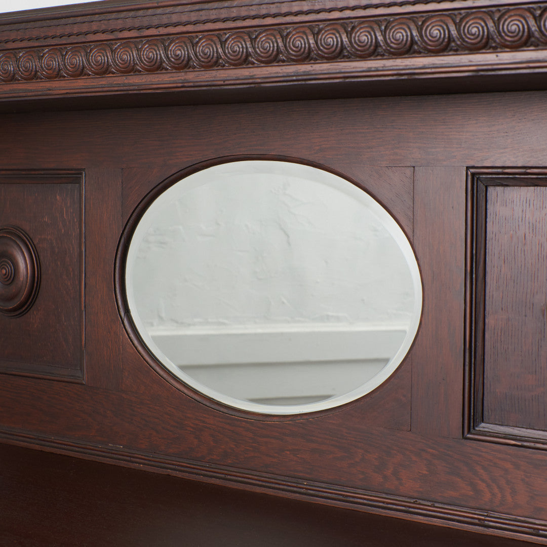 英国アンティーク ミラーバックサイドボード