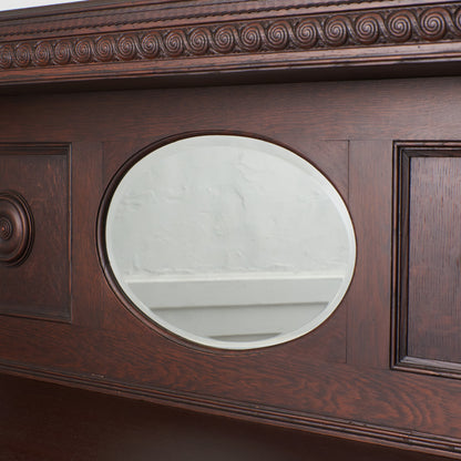 英国アンティーク ミラーバックサイドボード