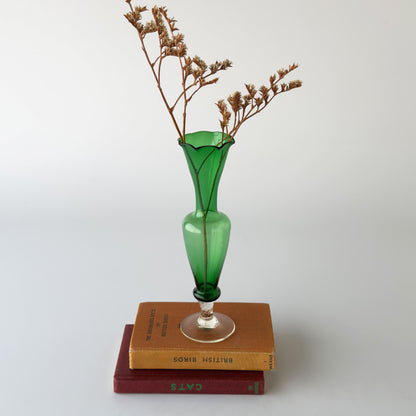 英国ヴィンテージ ガラスフラワーベース