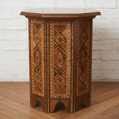 シリア製 寄木細工 サイドテーブル