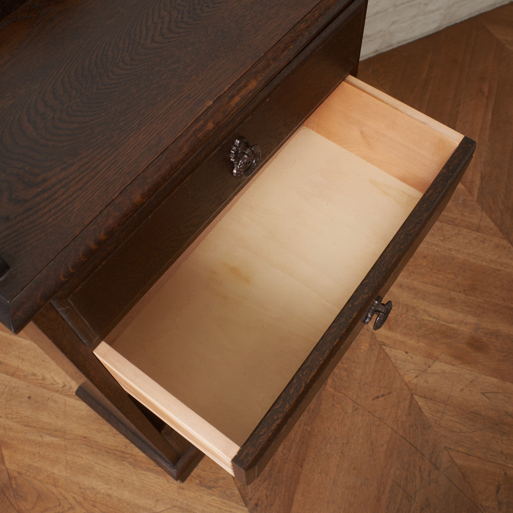 クラシック オーク材 サイドキャビネット