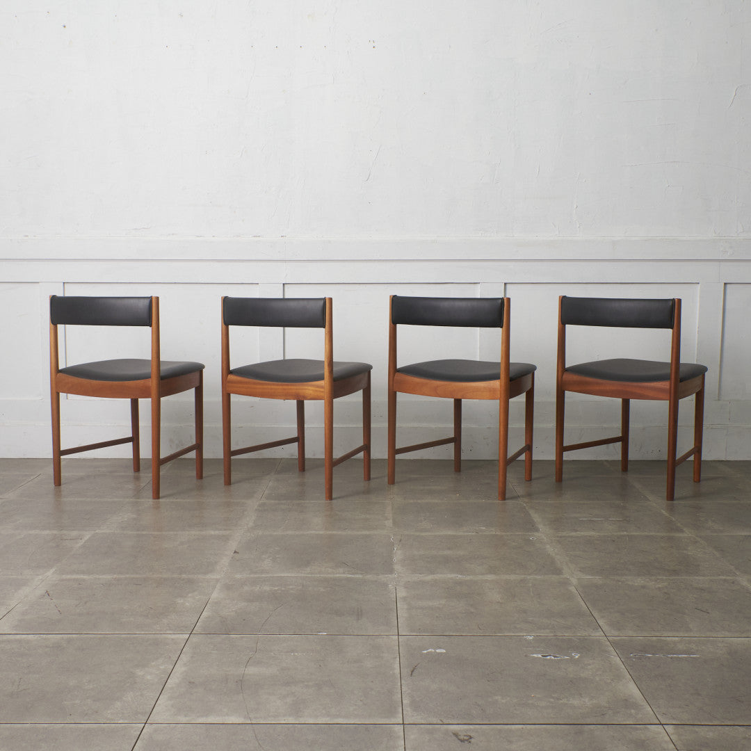 ダイニングチェア 4脚セット / 張替済