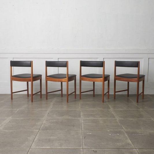 ダイニングチェア 4脚セット / 張替済