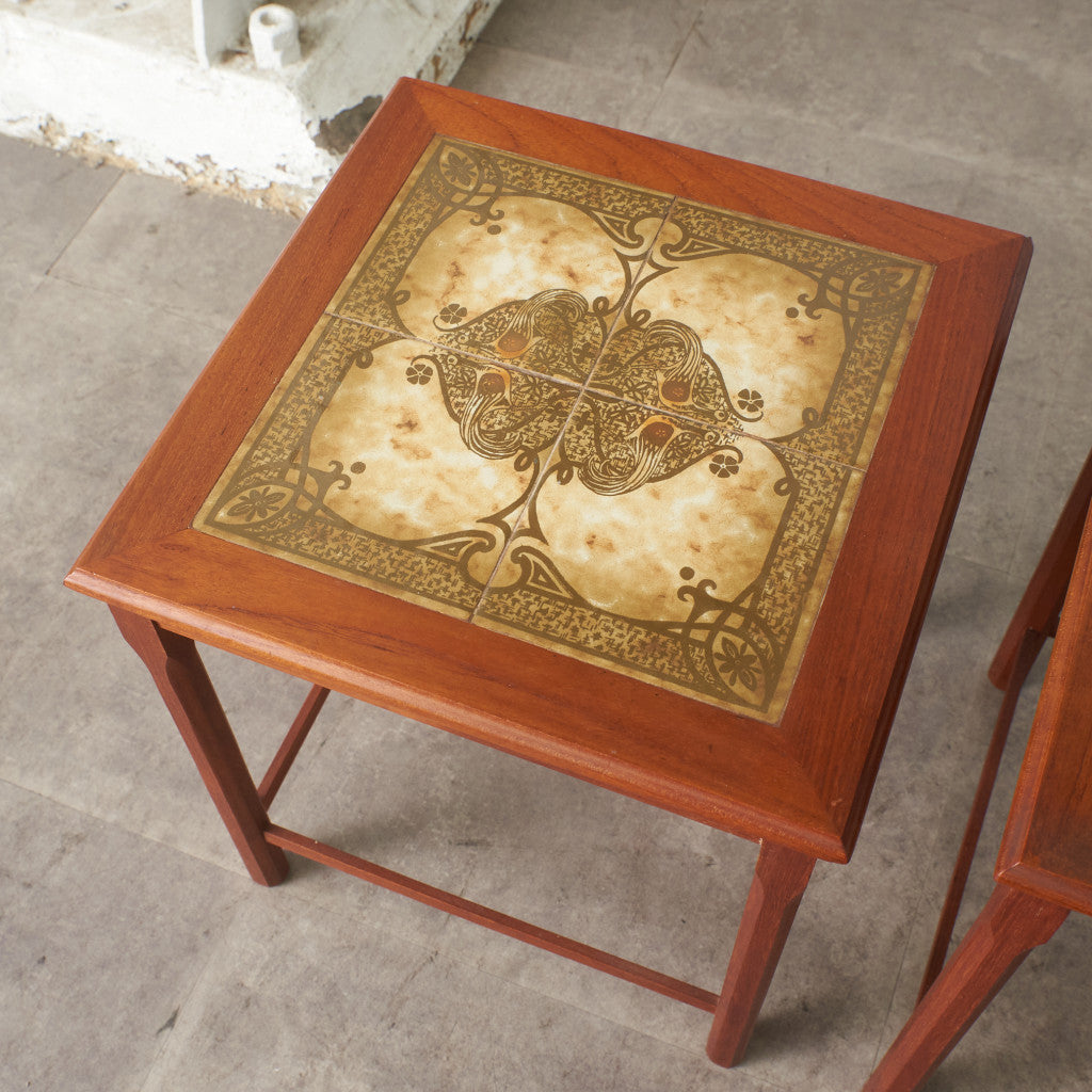 デンマーク TOFTEN タイルトップ ネストテーブル