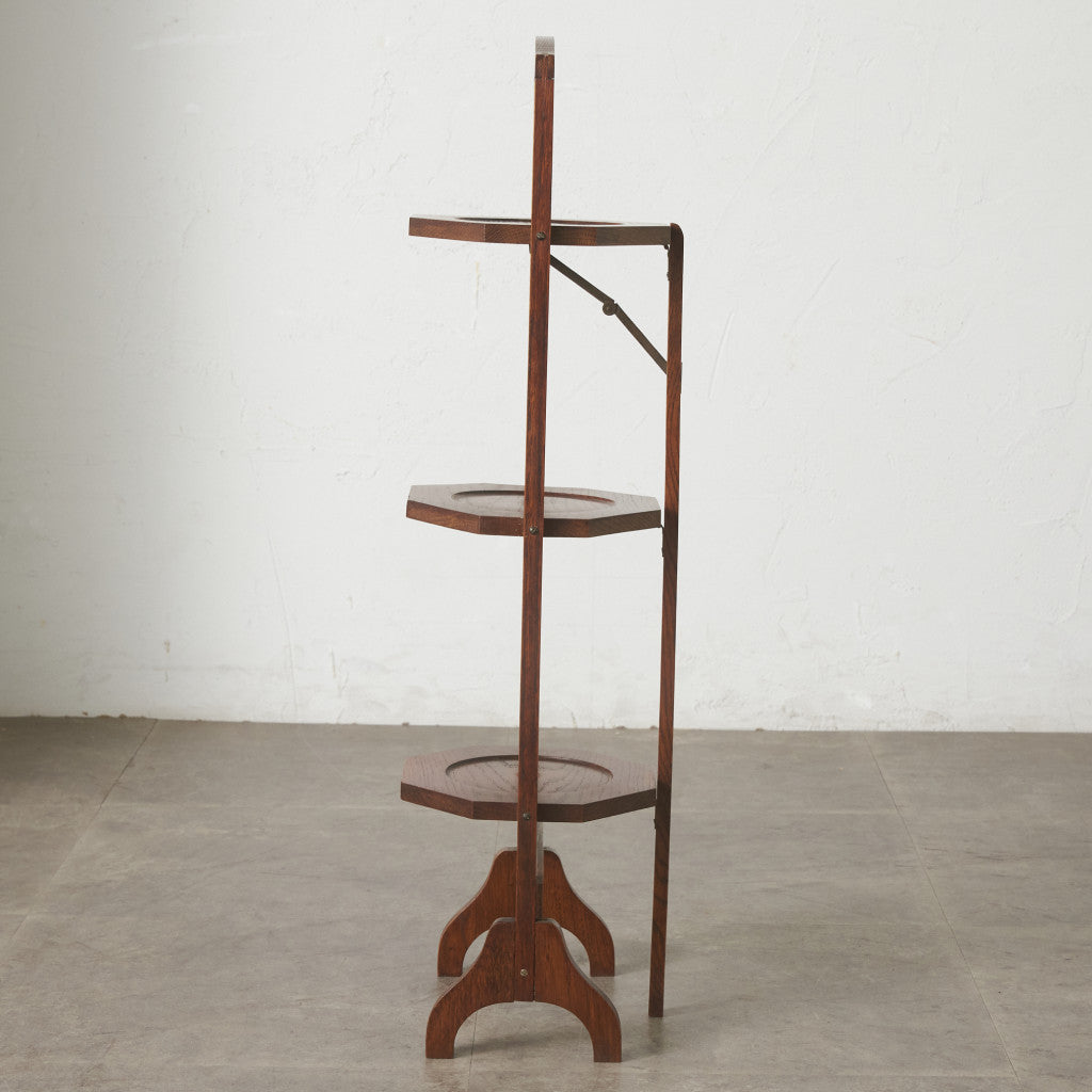 英国アンティーク 折畳み式 ケーキスタンド