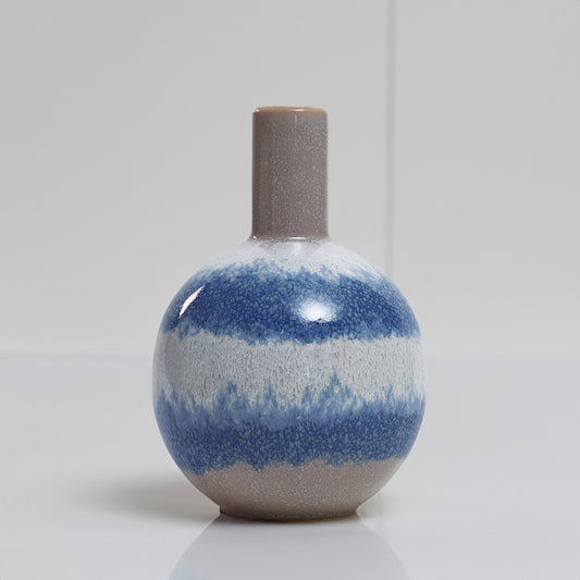 セラミックフラワーベース ブルー
