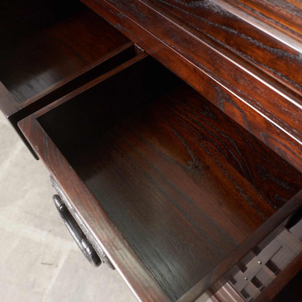 松尾博昭作 欅材 水屋箪笥