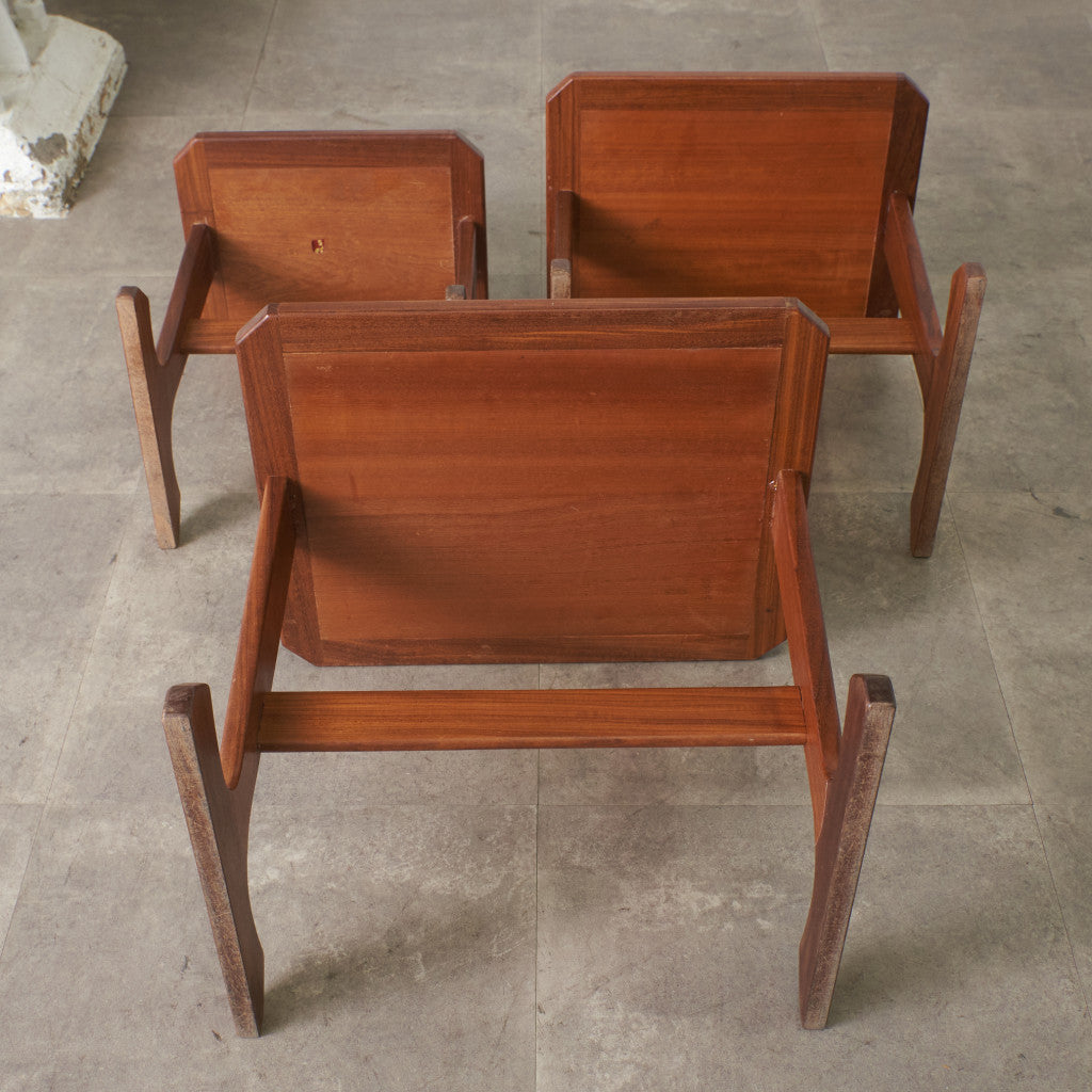 ヴィンテージ タイルトップ ネストテーブル (3585D)