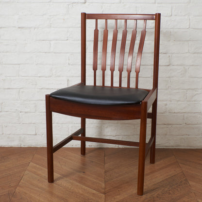 英国ヴィンテージ ダイニングチェア / 張替済