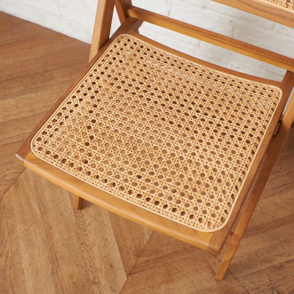 ラタン編み フォールディングチェア