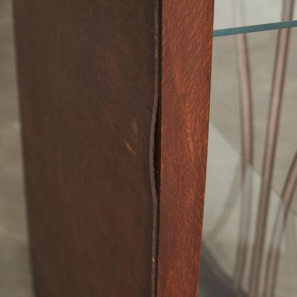 英国アンティーク ガラスキャビネット