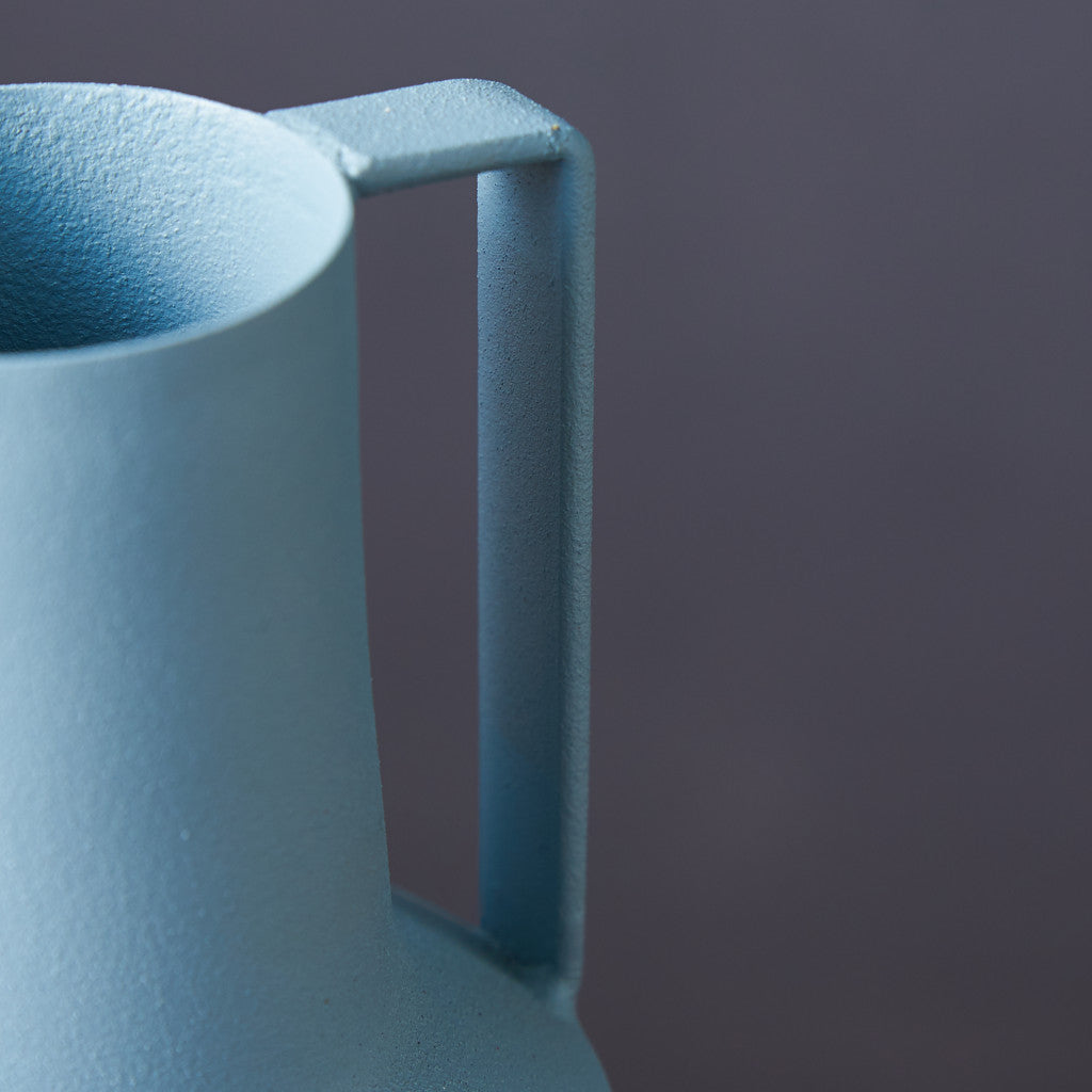 アイアンフラワーベース ニュアンスブルー