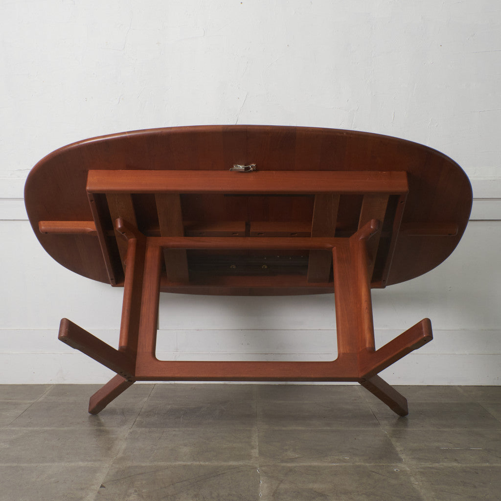 デンマーク エクステンション オーバルダイニングテーブル