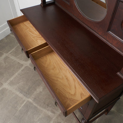 英国アンティーク ミラーバックサイドボード