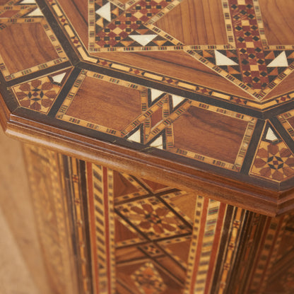 シリア製 寄木細工 サイドテーブル