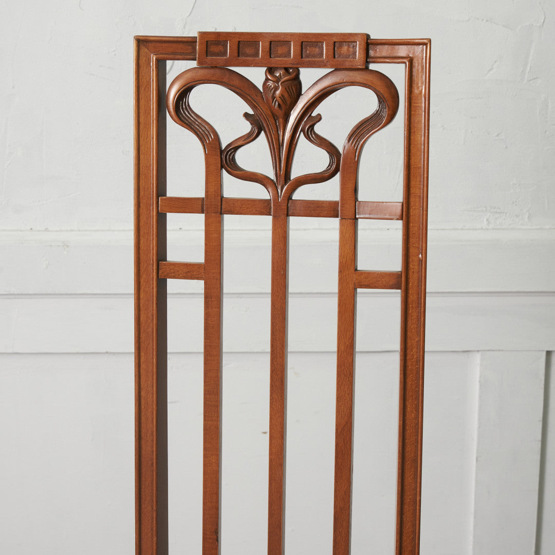 アールヌーボー ハイバックチェア / 張替済