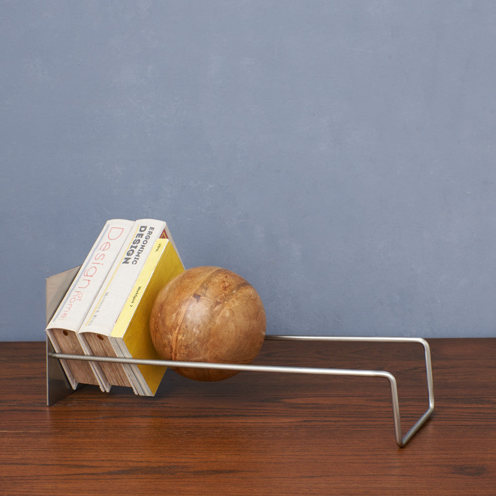 スロープ ブックスタンド シルバー