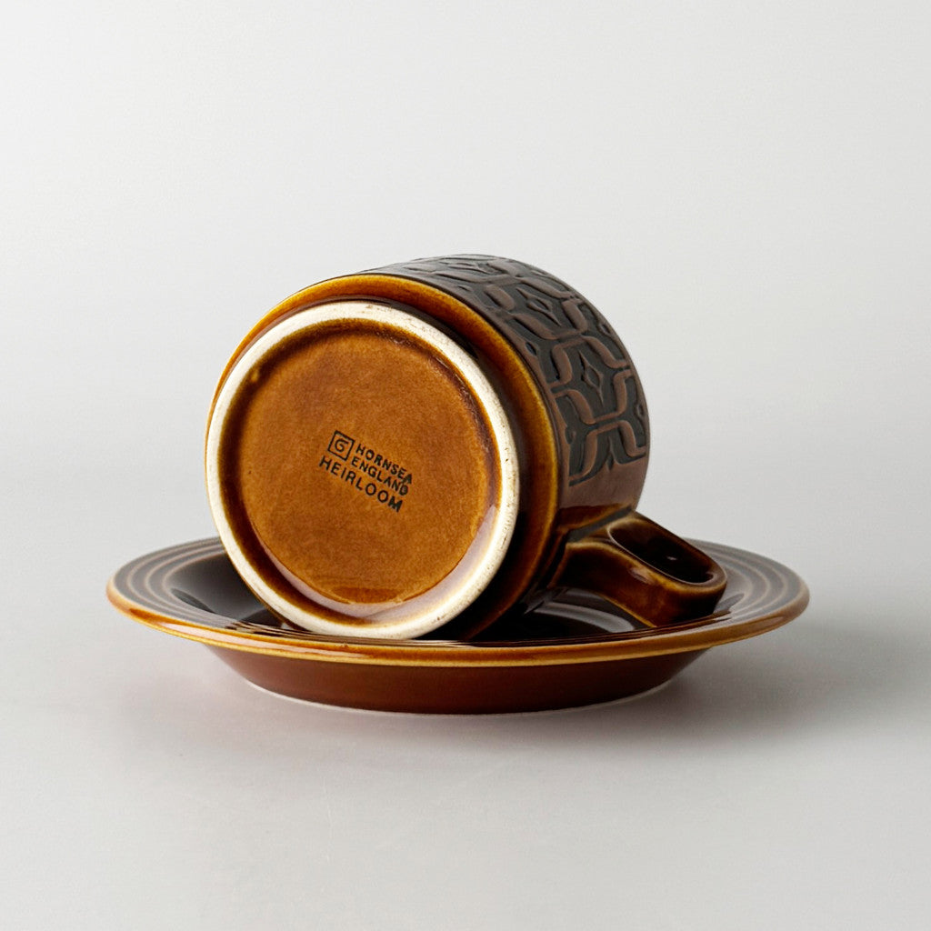 HEIRLOOM エアルーム カップ&ソーサー Autumn brown