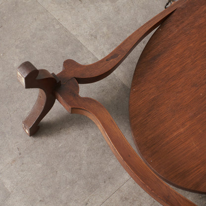 英国アンティーク マホガニー材 スタンドミラー