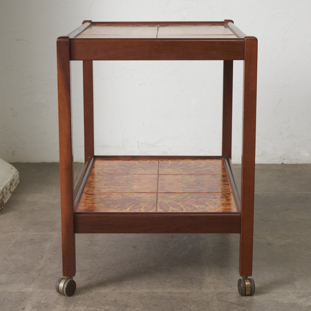 デンマーク ヴィンテージ タイルトップ トロリーワゴン