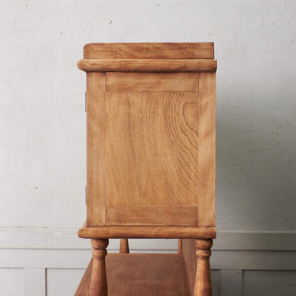 アンティーク ストリップド加工 ガラスキャビネット