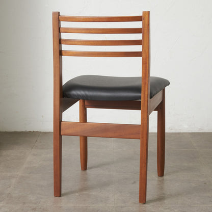 英国ヴィンテージ ラダーバック ダイニングチェア / 張替済