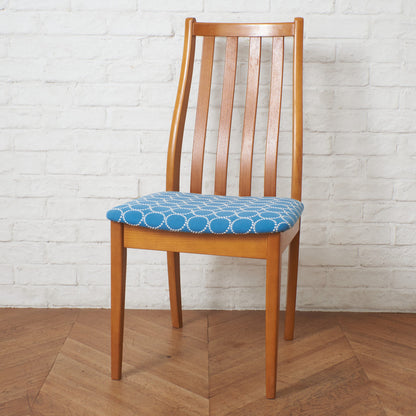 英国ヴィンテージ ダイニングチェア / 張替済