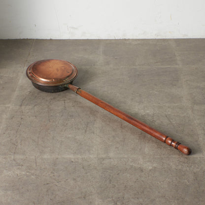 英国アンティーク 銅製 ベッドウォーミングパン