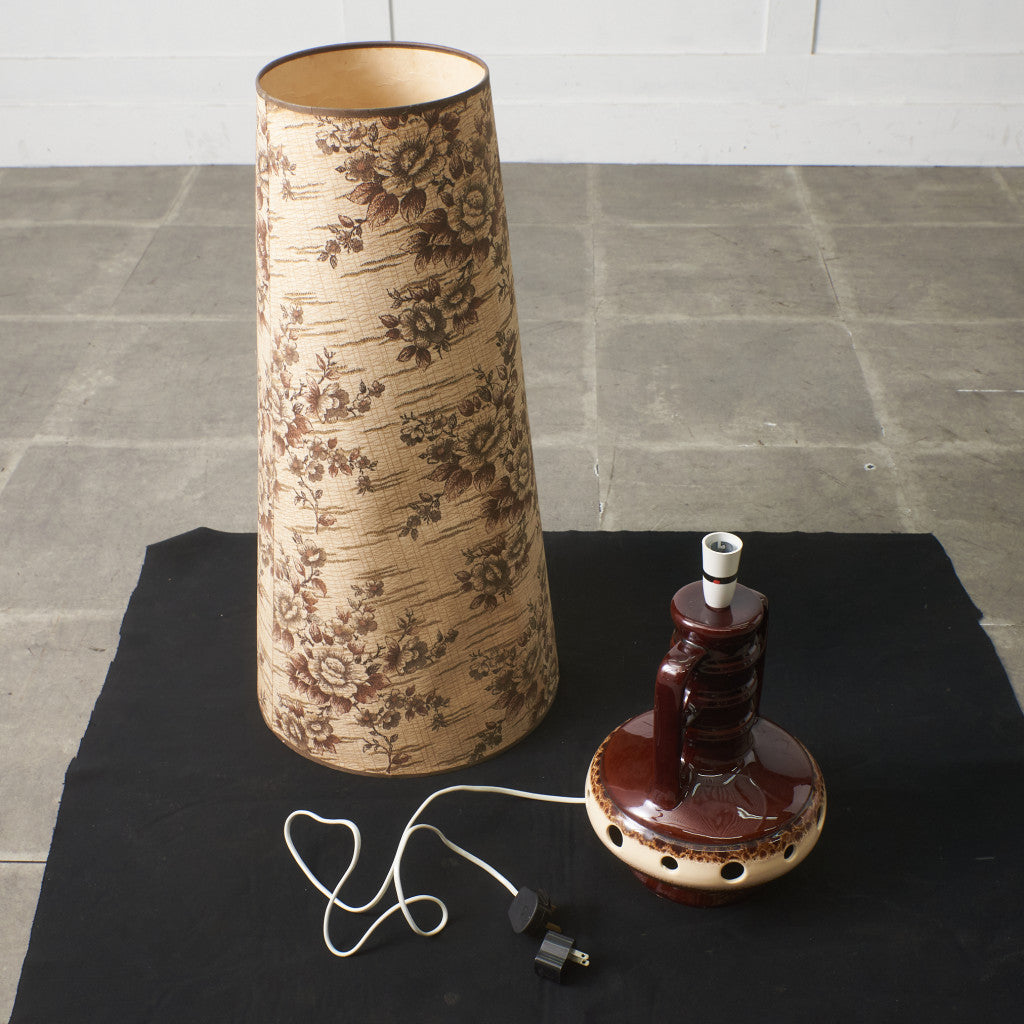 西ドイツヴィンテージ German Art Pottery テーブルランプ