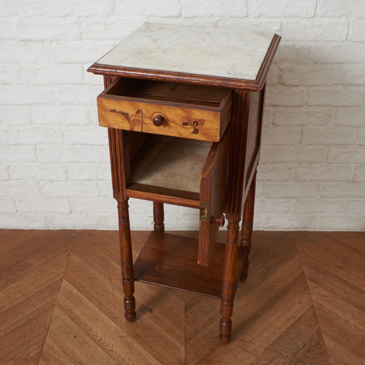 英国アンティーク 木象嵌サイドキャビネット