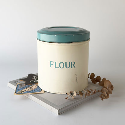 英国ヴィンテージ FLOUR 缶