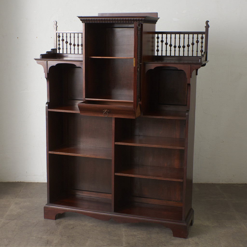 アンティーク アーツアンドクラフツ様式 ブックシェルフ