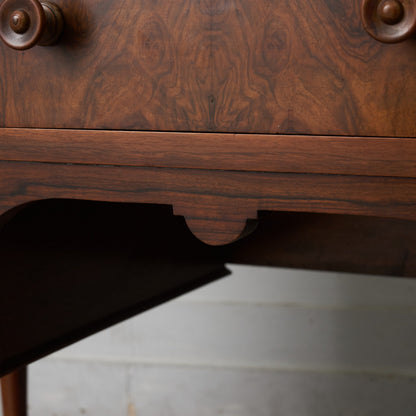 アンティーク ウォールナット材 両袖デスク