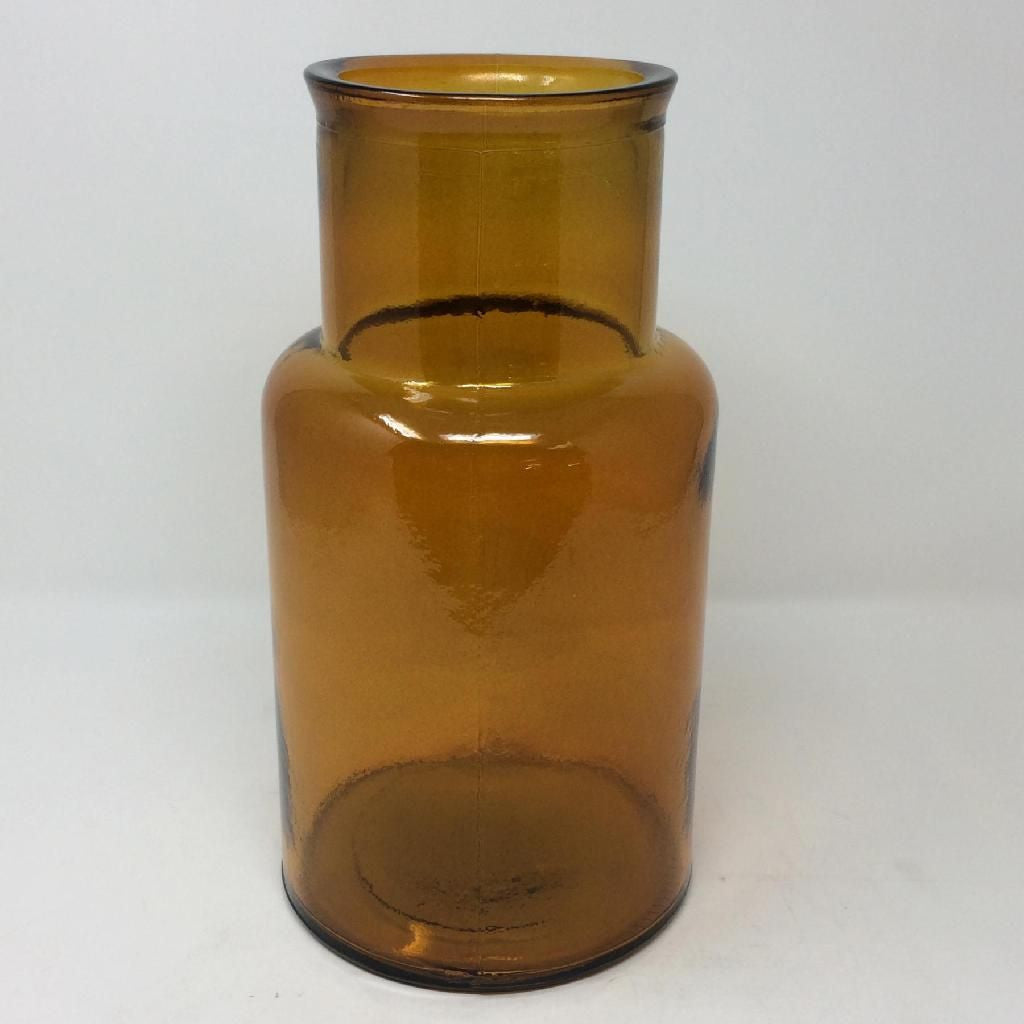 リサイクルガラス フラワーベース SEIS アンバー