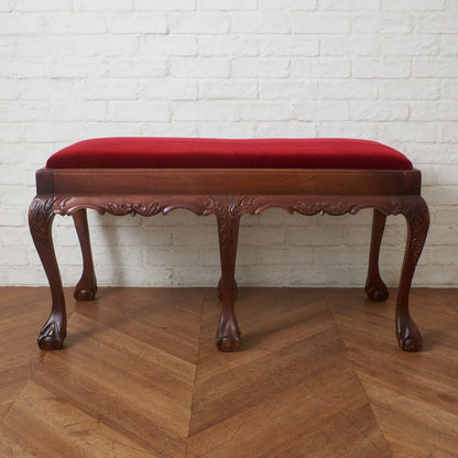 英国クラシック スツール / 張替済