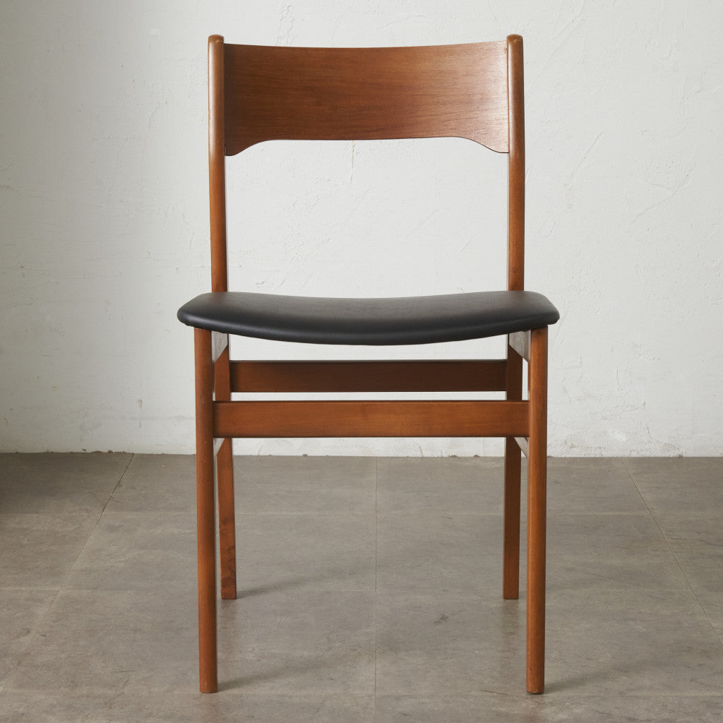 英国ヴィンテージ ダイニングチェア / 張替済