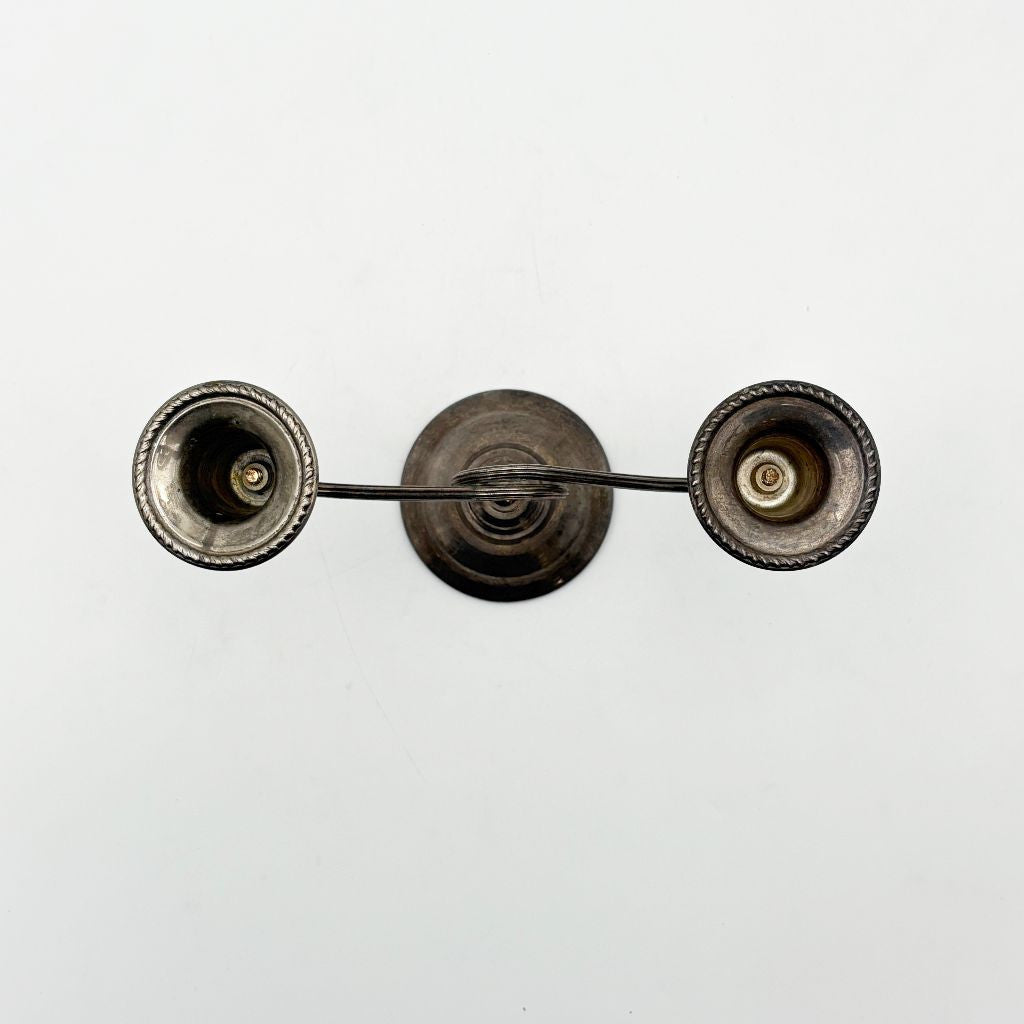 シルバープレート キャンドルスタンド