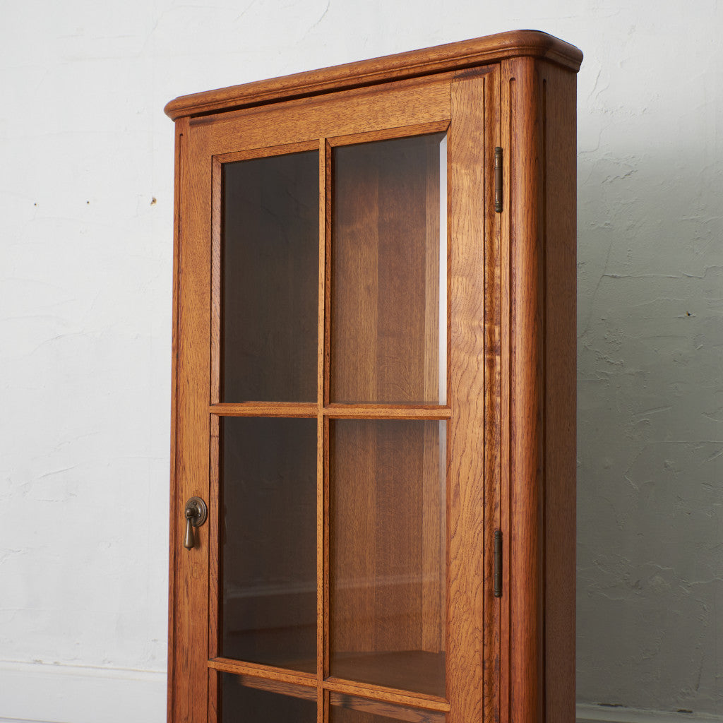 クラシック オーク材 コーナーキャビネット