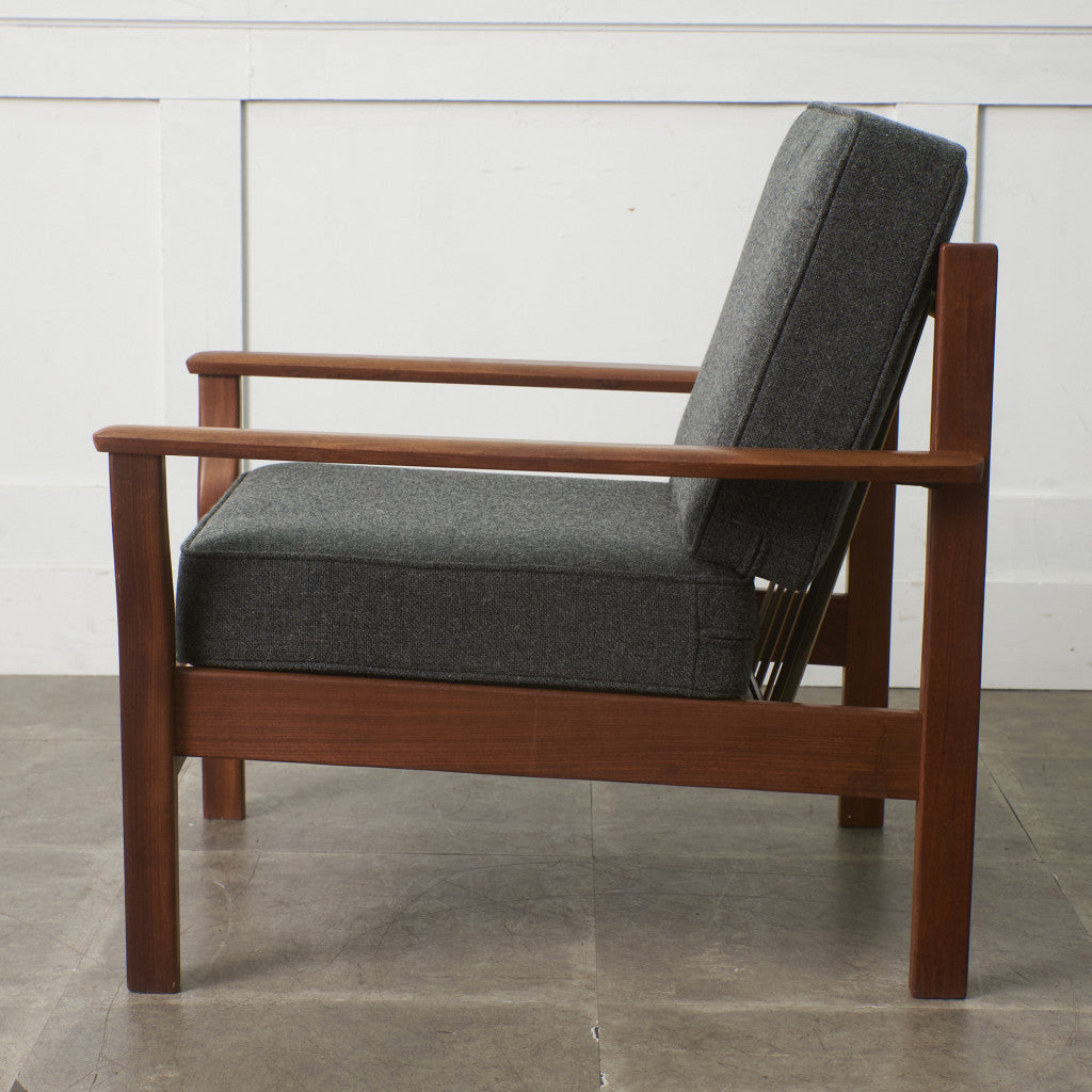 イギリスヴィンテージ アームチェア / 張替済